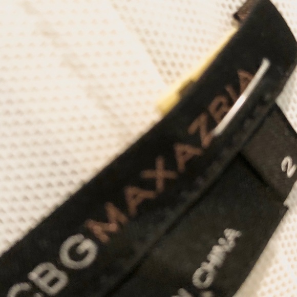 BCBG MaxAzria Strapless Satin Tiered Dress Sz 2.B - Picture 4 of 5